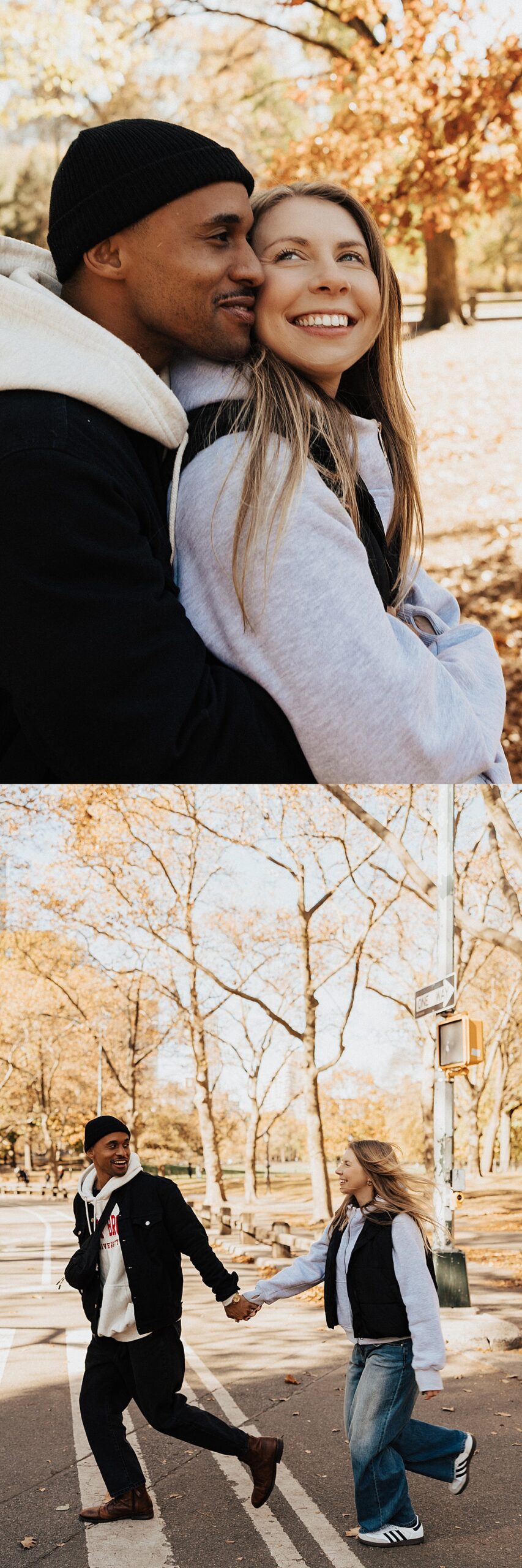 Couple cuddles close together and smiles by Tampa Wedding Photographer